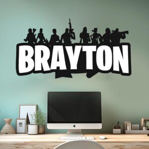 personalized fortnite wall decal