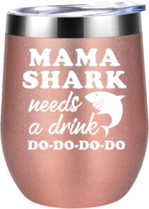 mama shark wine tumbler